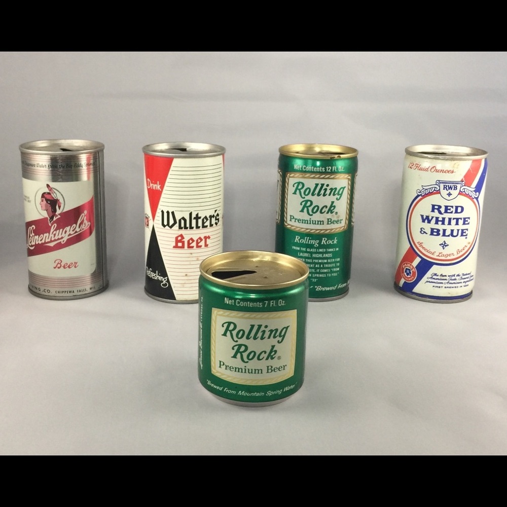 Vintage Beer Cans.
